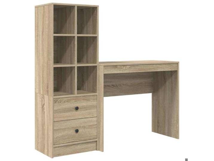 En solde  Table Informatique Adulte/enfant - CLOUD - Bureau à Domicile - avec tiroir - (2 pcs) - Chêne Sonoma B266