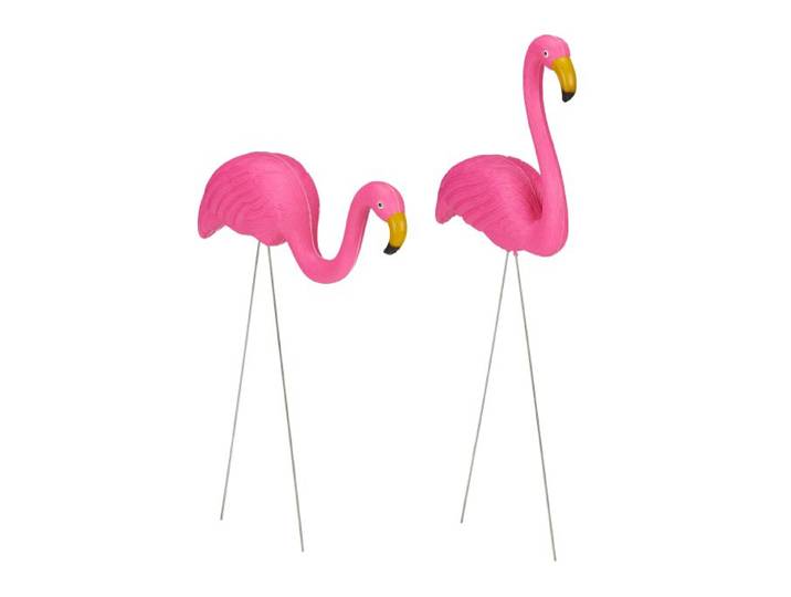 Relaxdays 6 x Flamingo Figur