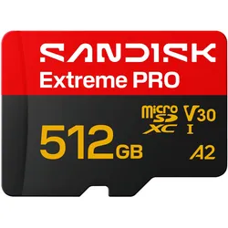 512GB microSDXC-Karte Extreme PRO UHS-I R250 MB/s / W170 MB/s + SD-Ada
