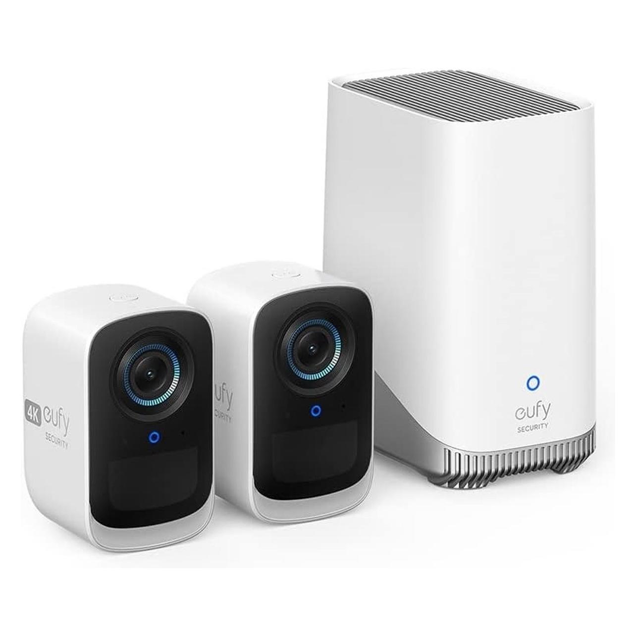 Anker eufy Cam S300 2-Cam Kit with Homebase 3 (3840 x 2160 Pixels) (T8881321)