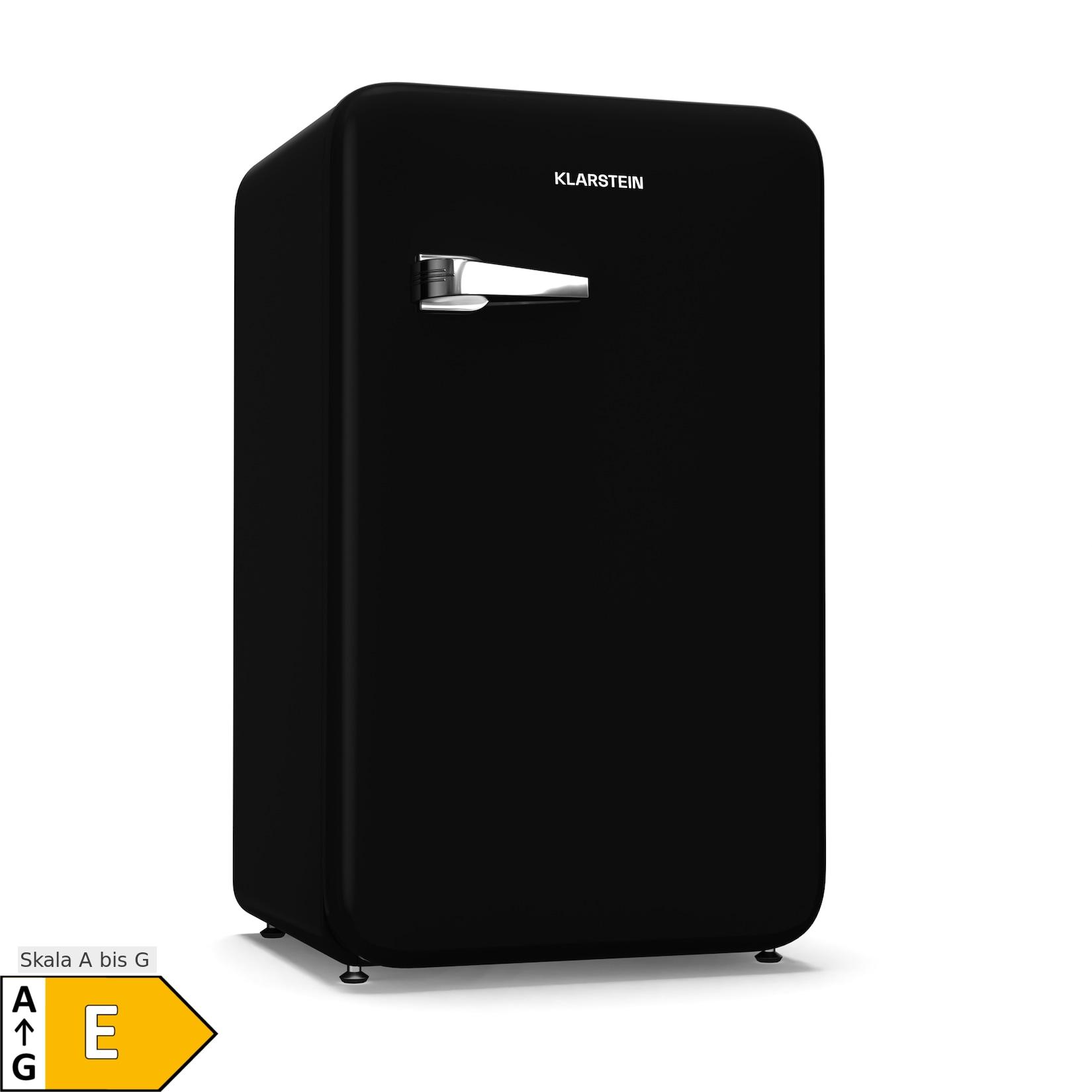 Audrey Evo Kühlschrank 112L Retro-Design leise kompakt 3 Farben Schwarz 112_Ltr