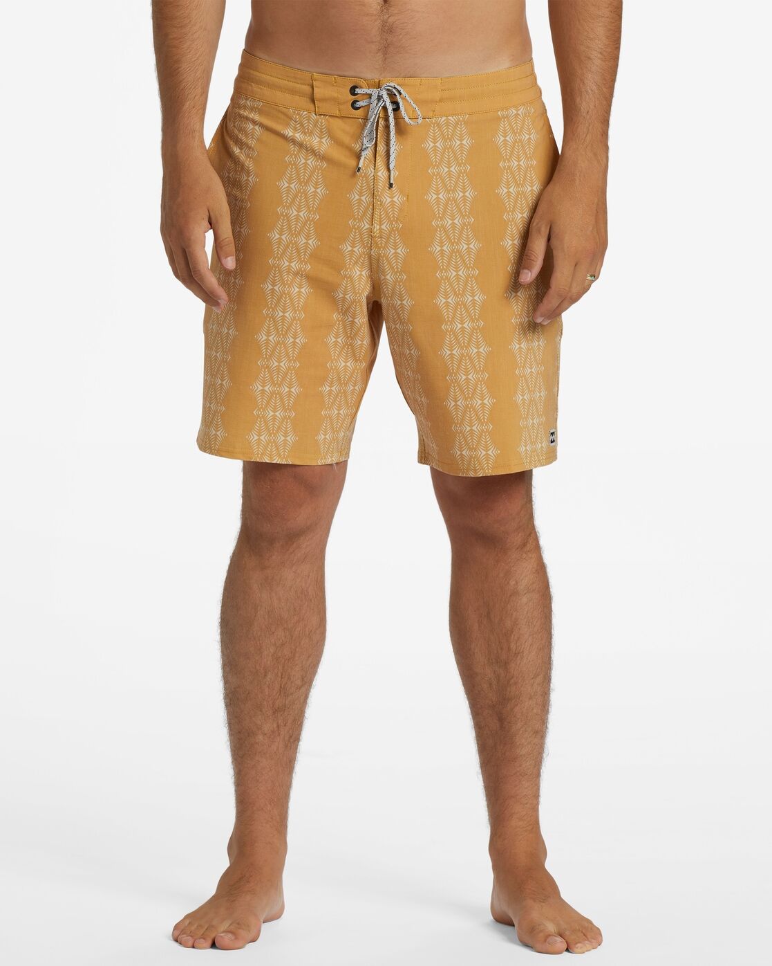 Boardshorts BILLABONG "Sundays Lo Tide", Herren, Gr. 28(XS), Normalgrössen, gelb (mustard), Obermaterial:41% Polyester, 36% Baumwolle, 16% Baumwolle, 7% Elasthan., Hosen Boardshorts mustard 28(XS), Normalgrössen