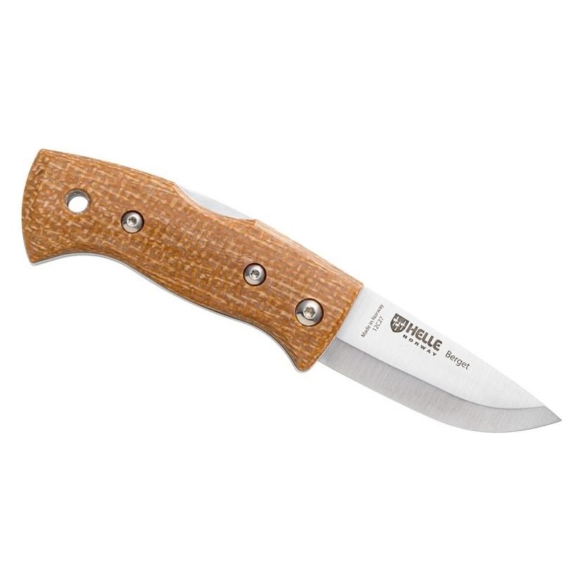 Helle Nóż Berget Mustard Jute Micarta 12C27 (#1763)