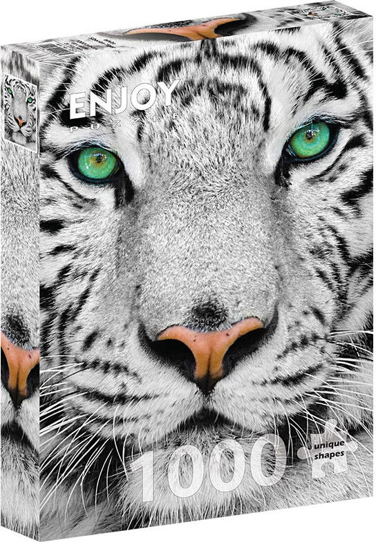 Puzzle 1000 pcs White Siberian Tiger - Enjoy Puzzle