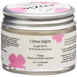 Cozie, Gesichtscreme, Leichte BIO-Creme Lein & Pflaume - 30ml - (30 ml, Gesichtsbalsam, Nachtcreme)