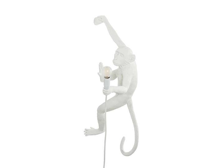 LED Design Wandlampe „The Monkey Lamp Hanging“ Weiss Seletti