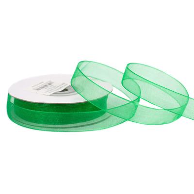 Creativery 12mm Organzaband 25m Chiffonband Schleifenband Geschenkband Deko Stoffband Grün