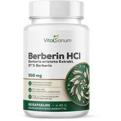 VitaSanum® - Berberin HCL (Hydrochlorid) 500 mg – 1 Kapsel Tagesportion