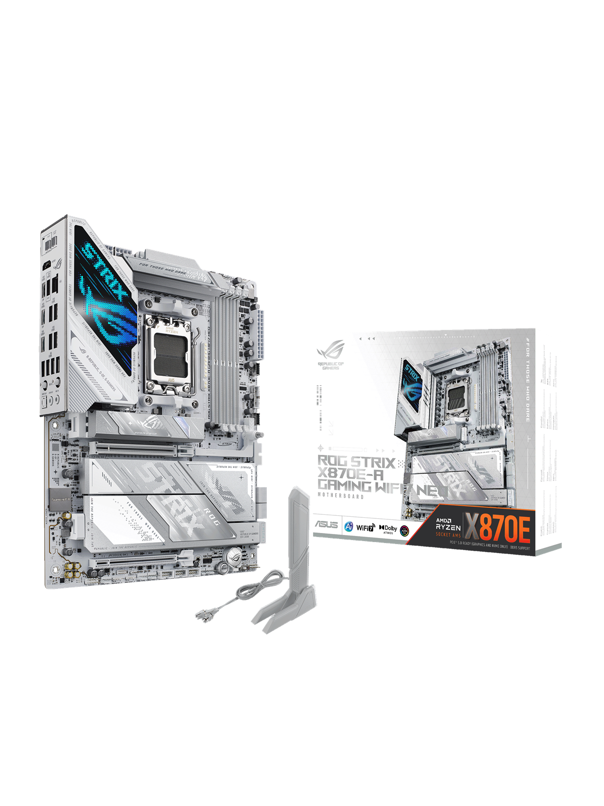 ASUS ROG STRIX X870E-A GAMING WIFI7 NEO Mainboard - AMD X870E - AMD AM5 - DDR5 RAM - ATX