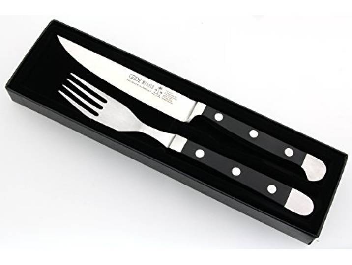 Steakmesser und Gabel Serie Alpha im Geschenkkarton von Güde