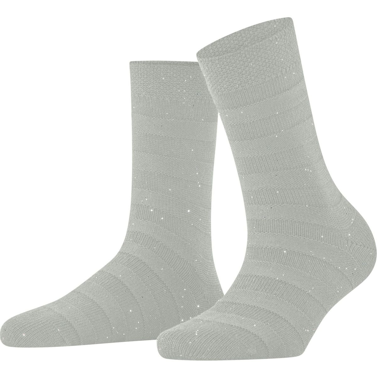 Falke Sparkle Stripes Damen Socken arctic grey (3173) 39-42 46937-3173-39-42