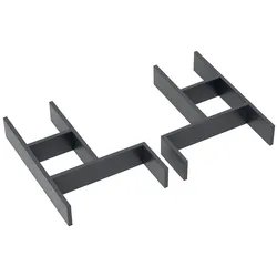Neutrale Artikel Kosmetikeinsatz Set 1, lavagrau, 050-TSS-293-2 050-TSS-293-2