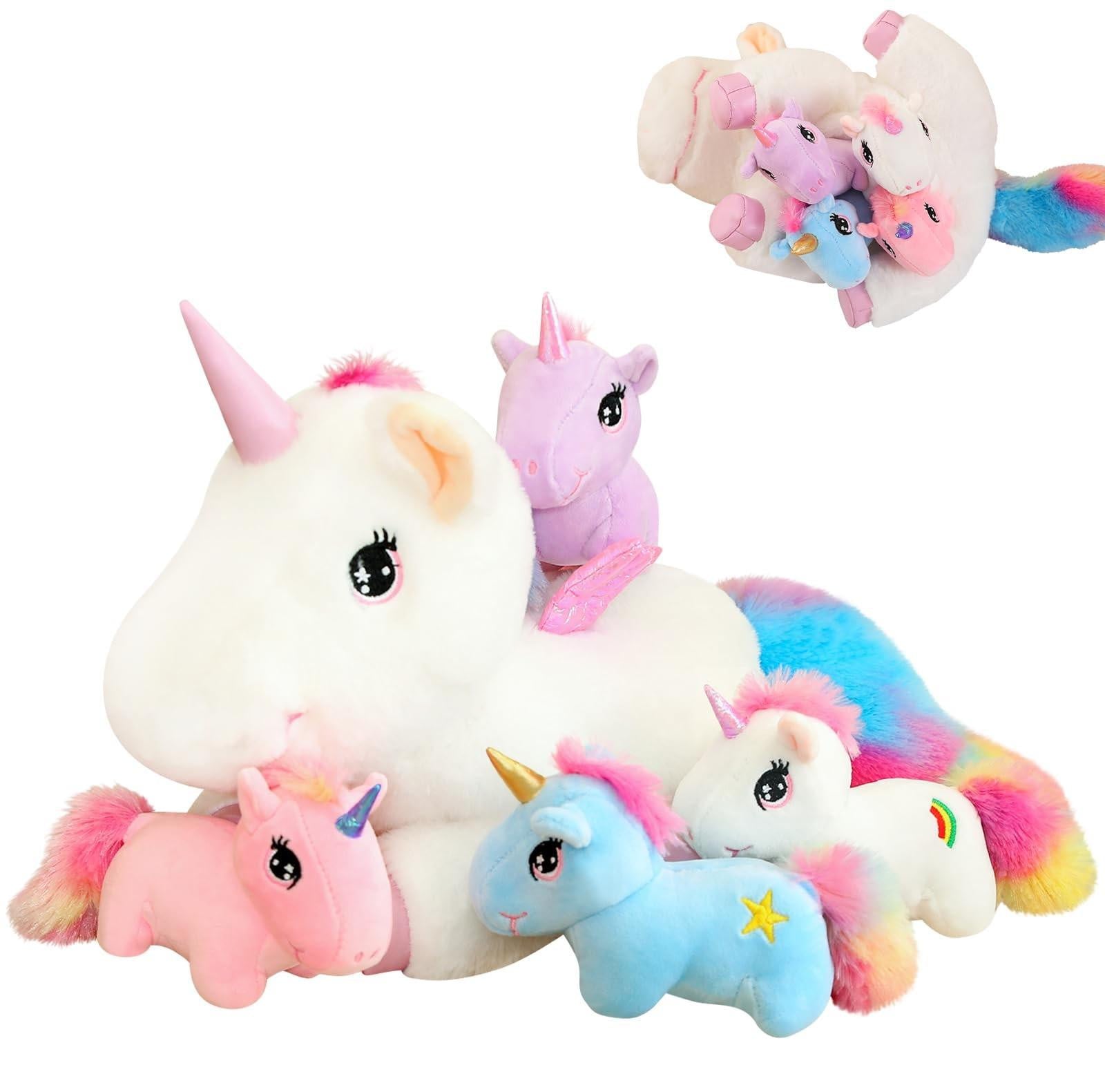 Schattig pluche eenhoorn met verrassing