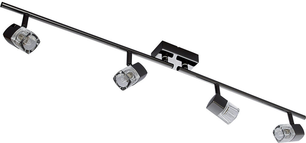 Searchlight Blocs 90cm 4 -Light Track Kit Black Chrome 15.5cm H X 15.5cm L