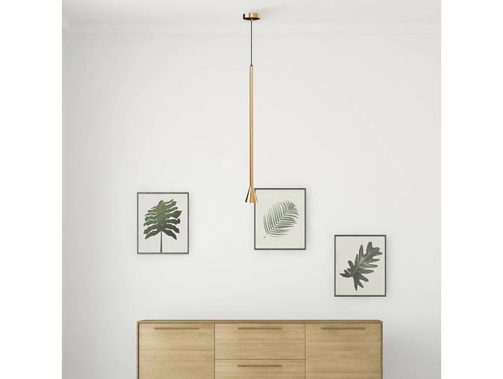 Suspension Arrow Ø 8cm Doré/Doré Métal mixte GU10