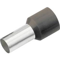 Cimco 187119 Aderendhülse 1.5 mm² Teilisoliert Schwarz 100 St.