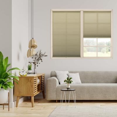 Regal Living 64-inch Latte Light-filtering Pleated Shade