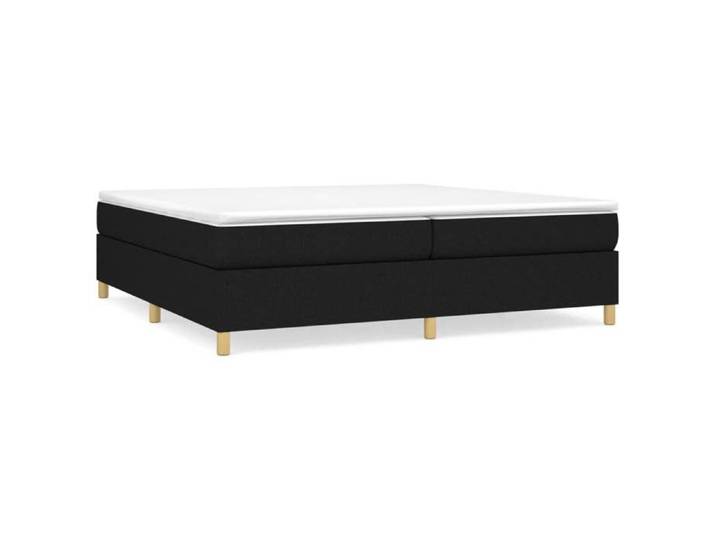 Lit adulte - 200x200 cm lit double Cadre de lit Noir Tissu CHY73653899
