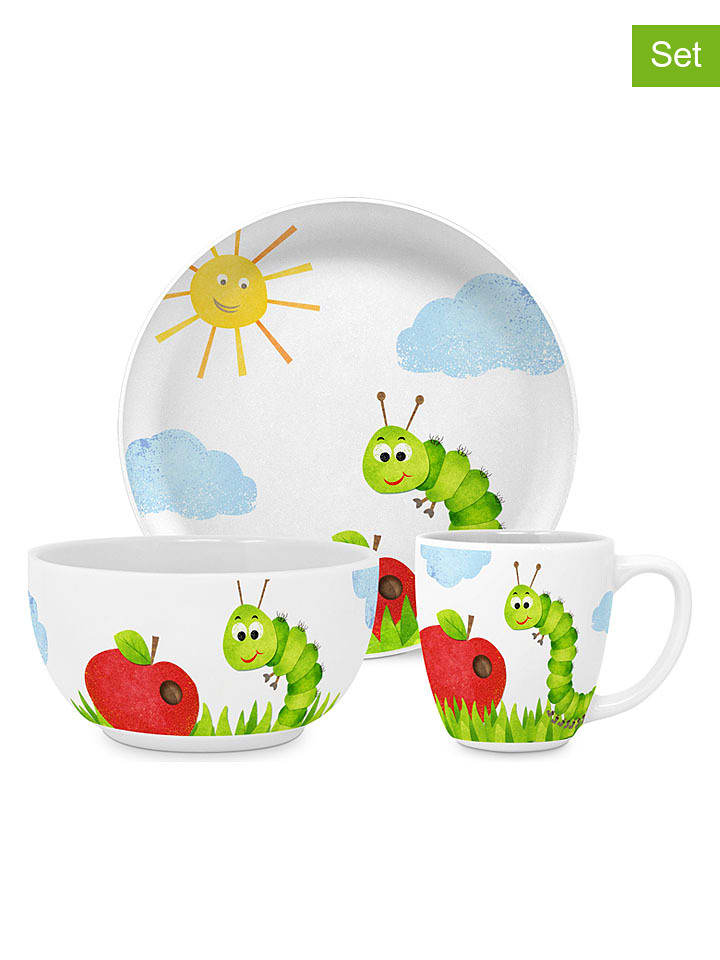 ppd 3tlg. Kinder-Geschirr-Set in Bunt - onesize