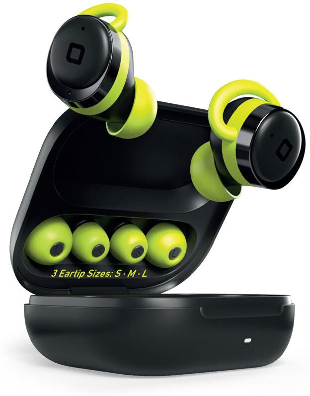 SBS Sprint Buds - True Wireless Sports Høretelefoner - In-Ear - Sort / Grøn
