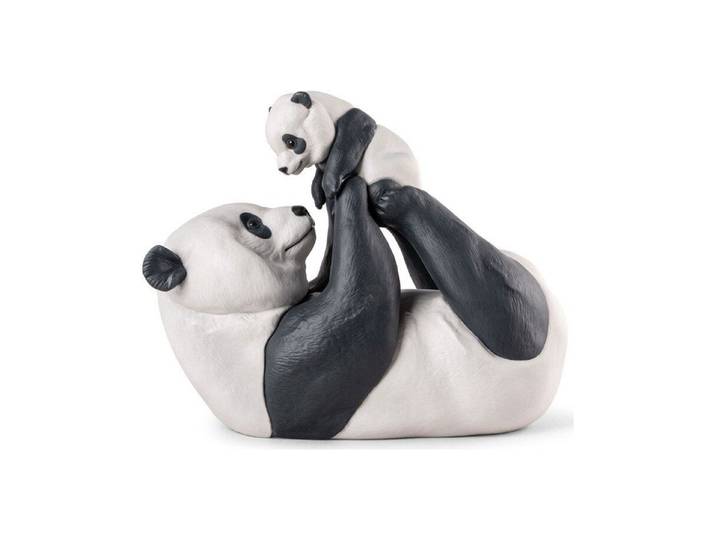 LLADRÓ objet décoratif MAMAN PANDA