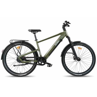 E-Bike LLOBE "CityVenture E-Bike 27,5" Vermont RM, grün" Gr. 47, grün (grün, schwarz), Elektrofahrräder, 46cm, 27,5 Zoll (69,85cm)
