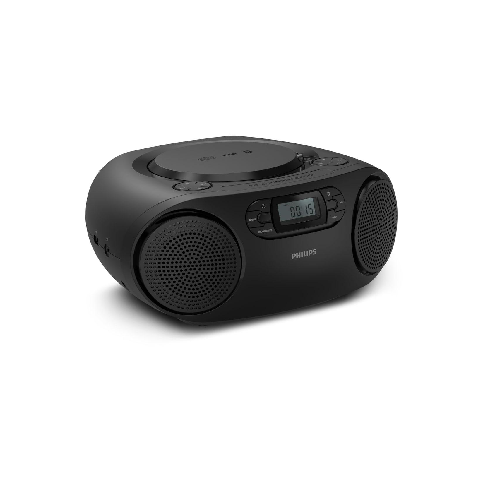 Philips TAZ2000B/10 Radiorekorder mit CD-Spieler (mit CD, Bluetooth, USB-A, UKW, Kassette, tragbar)