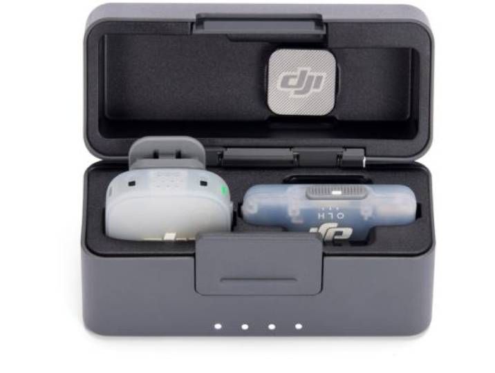 Dji - Micro Cravate Sans Fil Mic Mini 2 (1 Tx+1 Mobile Rx+Chargeur)