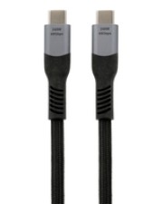 Exsys Kabel USB4 2m schwarz 240W Gewebe USB-C Stecker beidseitig 40Gbit/s Digital/Daten Typ C (EX-K1598-2.0)