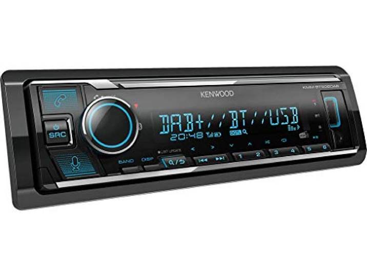 Kenwood KMM-BT506DAB USB-Autoradio mit DAB+ und Bluetooth Freisprecheinrichtung (komp. zu Amazon Alexa, USB, AUX-In, Soundprozessor, 4 x 50 W, var. Beleuchtung, DAB+ Antenne)