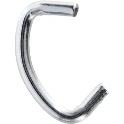 100 Seilkrampen, Stahl verzinkt für Seile mit ⌀ 6 - 8 mm, silber