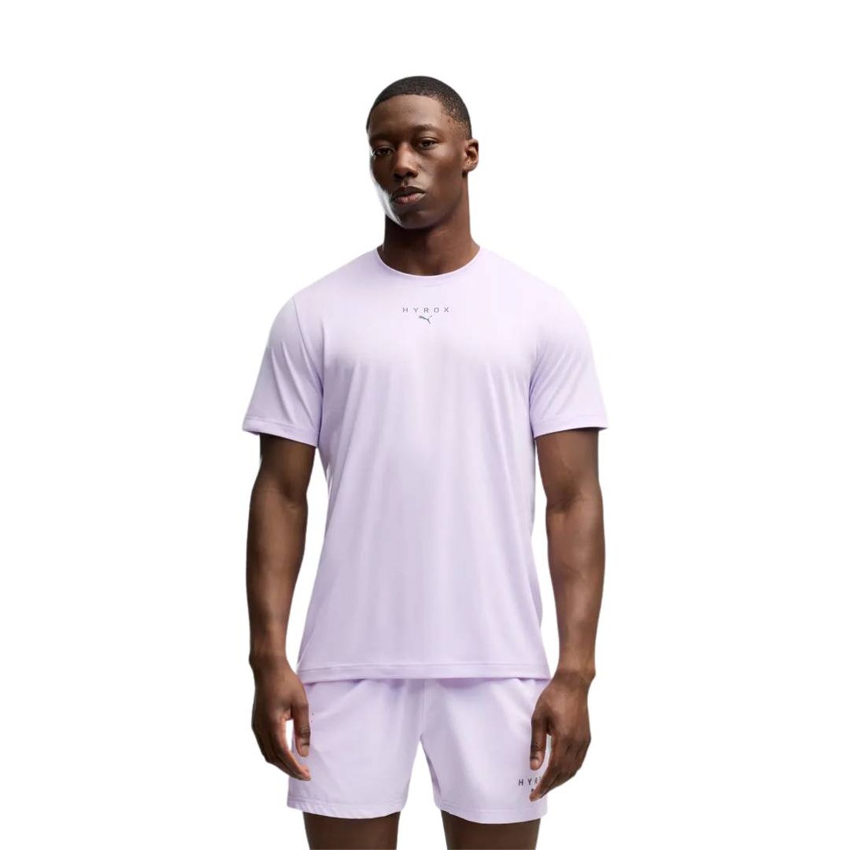Camiseta Puma x HYROX Graphic Roxo Verde, Tamanho L Homem