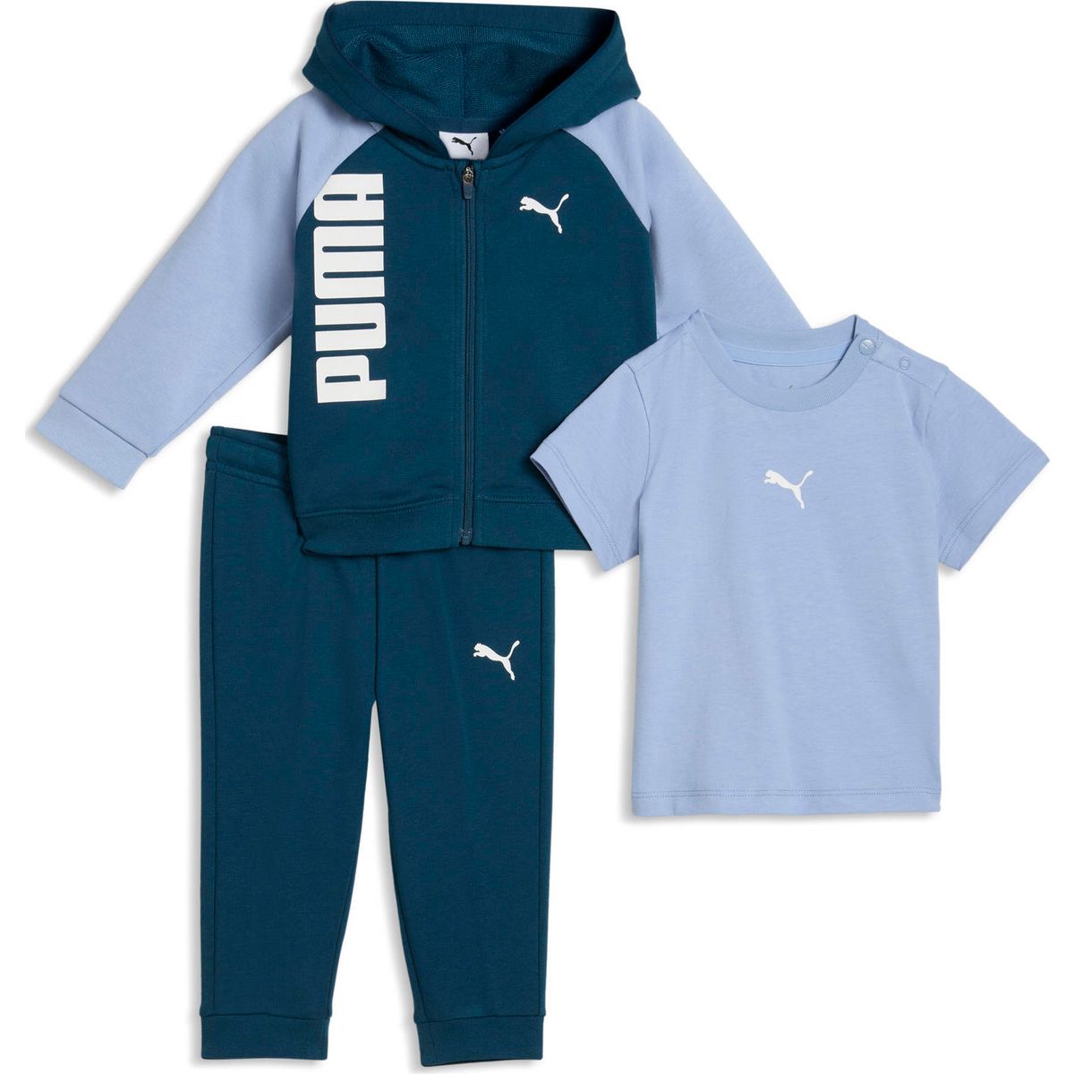 Puma Minicats Tee Hooded Full Zip and Pants Set TR INF inky depths (35) 86 693292-35-86