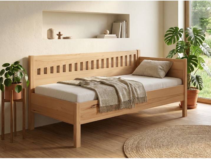 Sofabett „Stefanie“ Kernbuche 90 x 200 cm Massivholz Buche