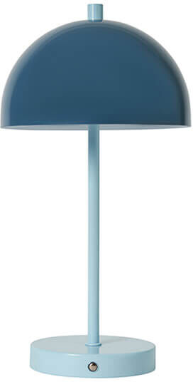BHS Alesia USB-C Rechargeable Blue Mushroom Table Lamp