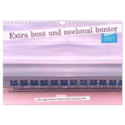 Extra bunt und nochmal bunter (Wandkalender 2027 DIN A4 quer), CALVENDO Monatskalender