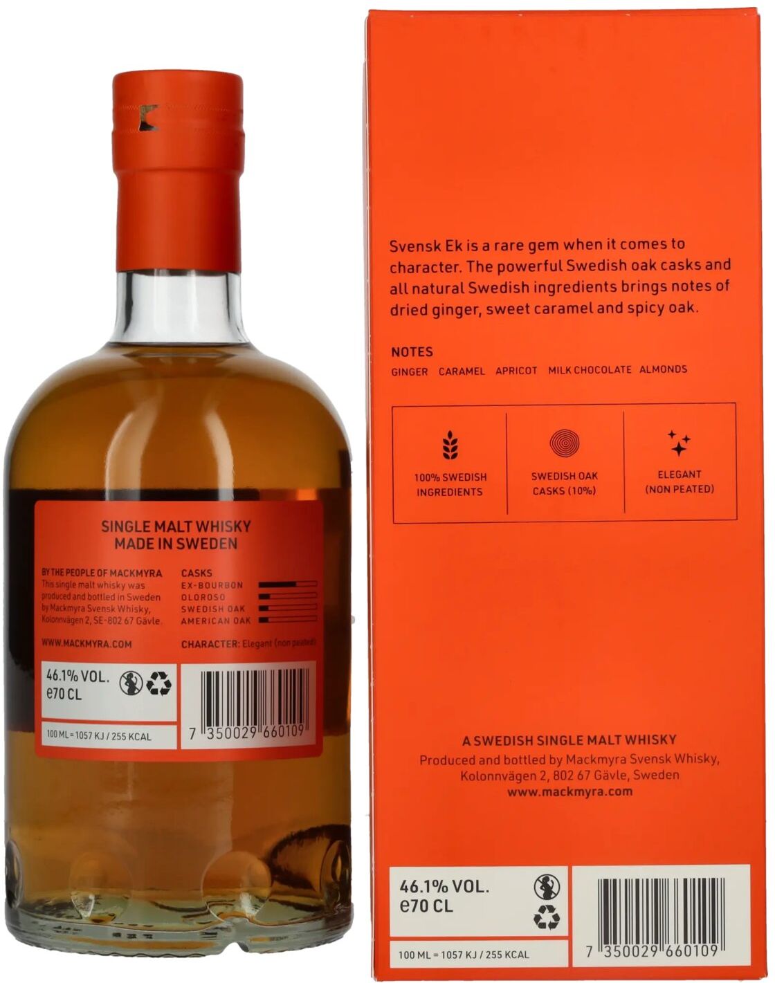 Mackmyra Whisky Mackmyra Svensk EK Swedish Single Malt Whisky 46,1% Vol. 0,7l in Geschenkbox