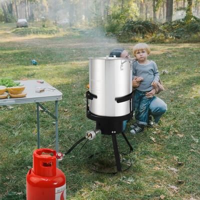 No Silver Aluminum 30qt Turkey Fryer