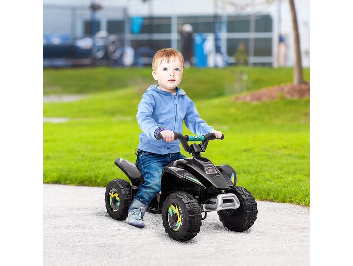 HOMCOM Quad Électrique Enfants 6V Noir 18-36 Mois