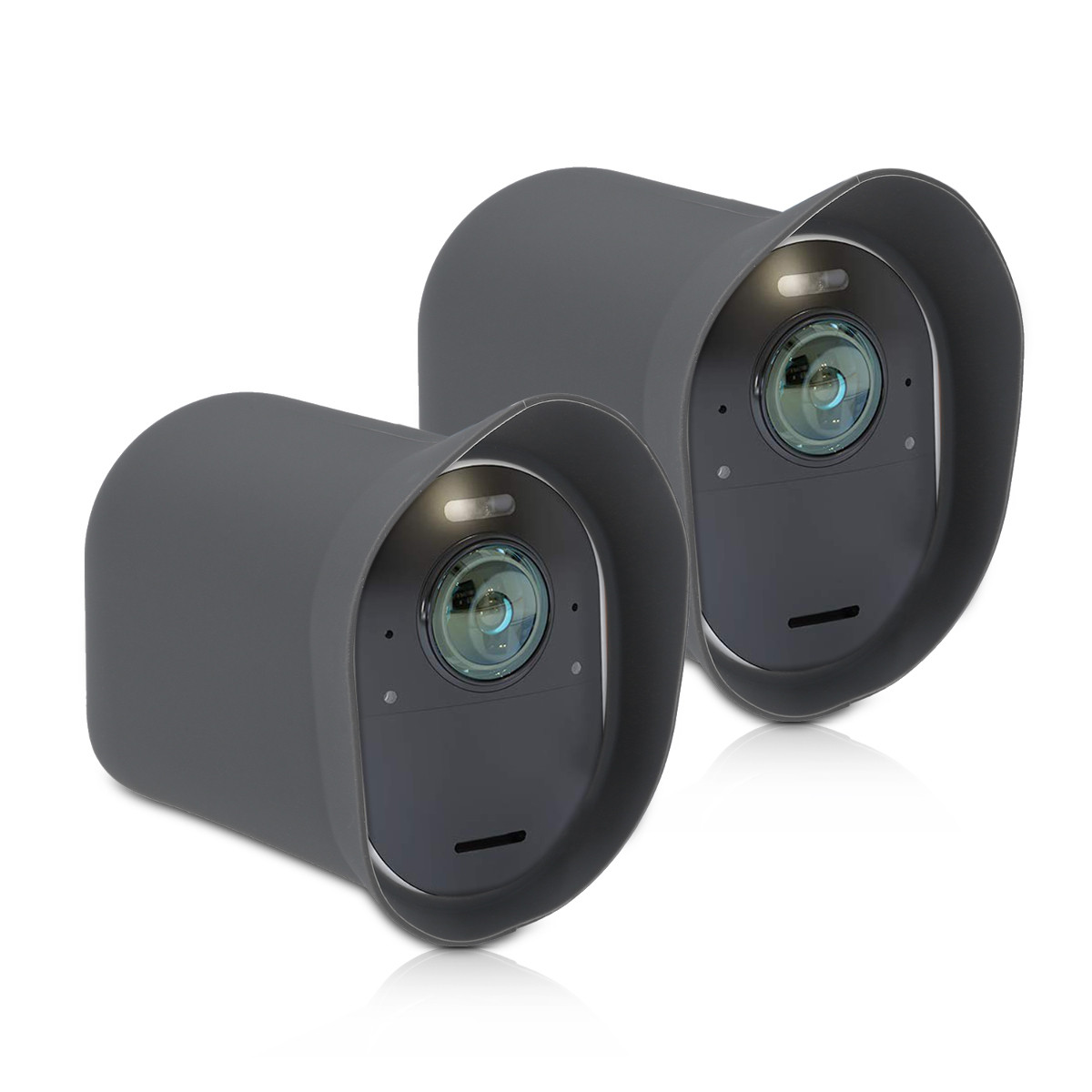 kwmobile 2x Siliconen beschermhoes voor Arlo Ultra, Arlo Pro 3 en Arlo Pro 4 - Grijs