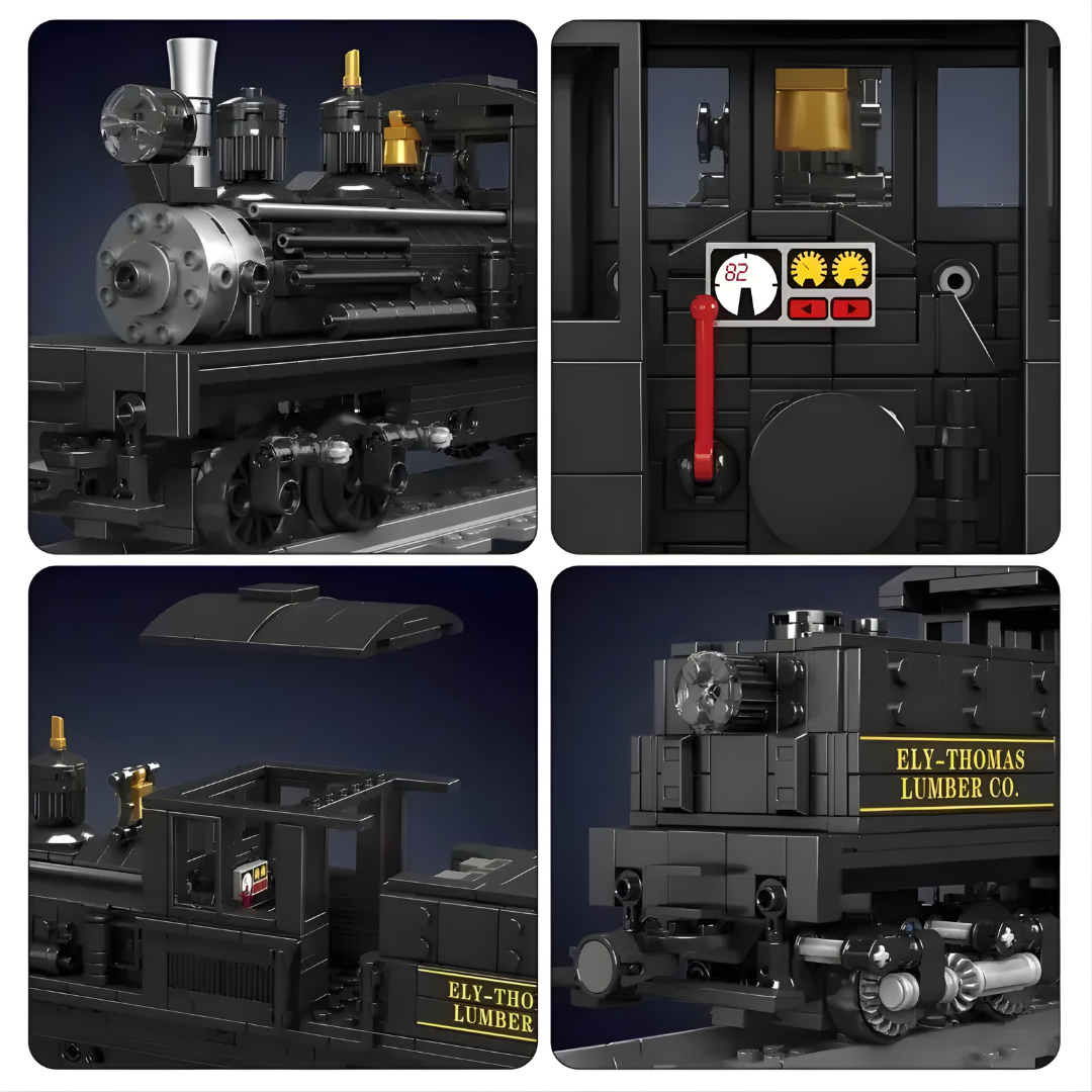 Mould King 12032 – Mould King Shay Dampflok Zug