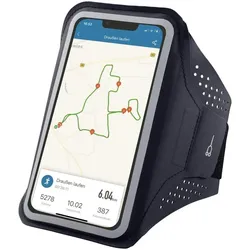 Hama Finest Sports, Smartphone Sportarmband, Grau