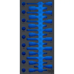 BGS Werkstattwageneinlage 1/3 | leer | für Art. 4117