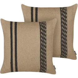 DEKOKISSEN 2er-Set Beige 45/45 cm Desalix