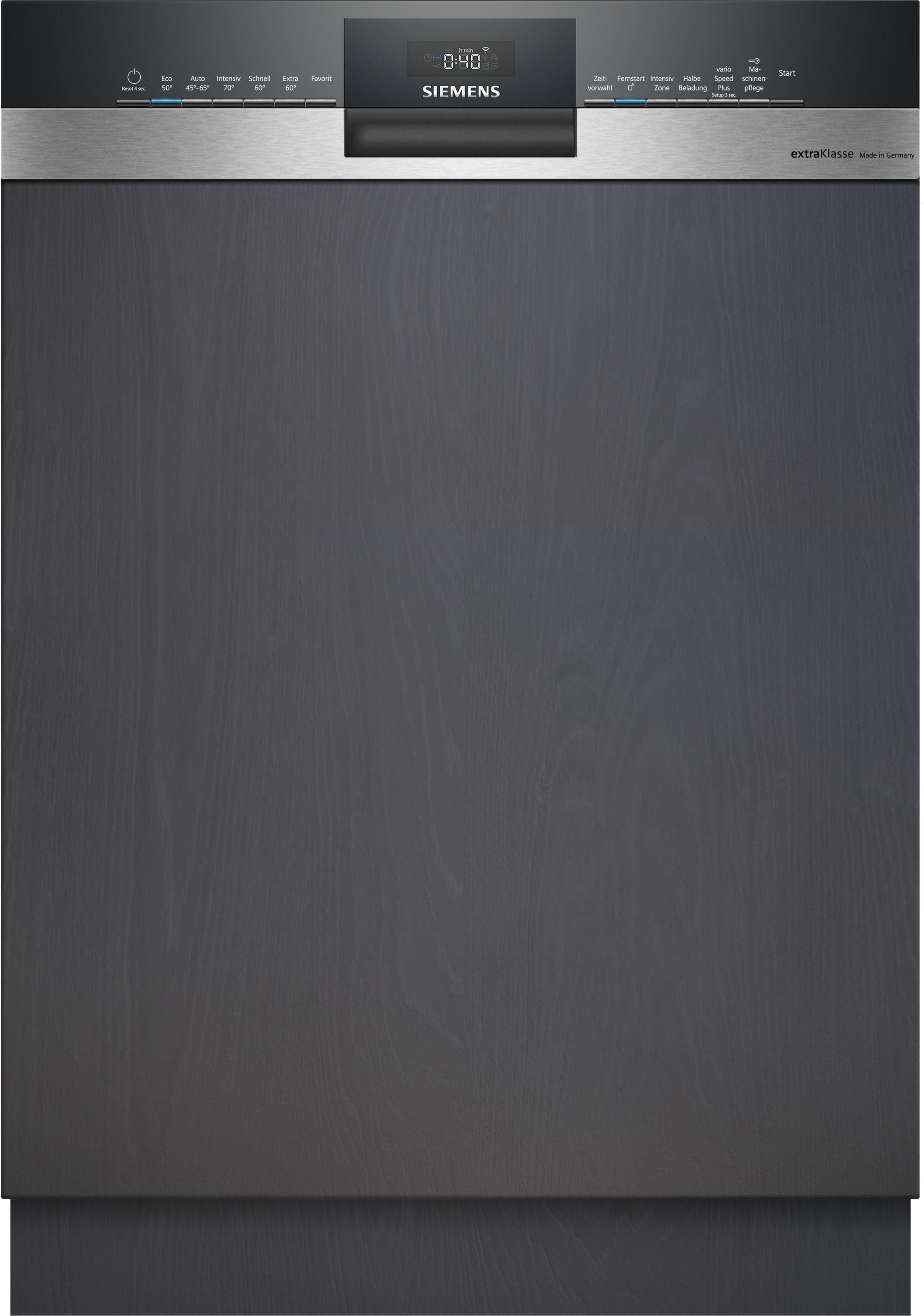 Siemens iQ300 SN53ES02BD 60 cm Geschirrspüler teilintegriert (ohne Front) sehr leise 13 Maßgedecke aquaStop Funktion Wärmetauscher jetzt zusätzlich 50¤ Cashback sichern*!