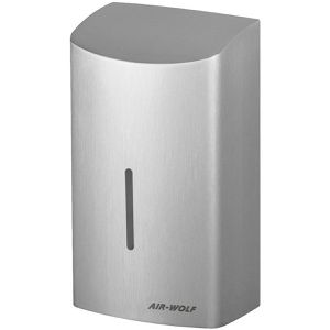 Air-Wolf Händetrockner Serie C, 10-086, Warmluft, silber, Infrarotsensor, vollautomatisch, 800 Watt, aus Edelstahl