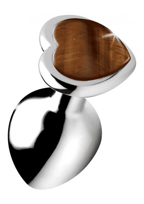 XR Brands Plug anal Tiger Eye Heart - Medium