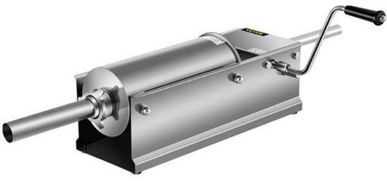 Horizontale Wurstfüllmaschine - 5 Liter Fassungsvermögen - Edelstahl 304 - Für Hotdogs und Bratwürste - Fleischfüllmaschine