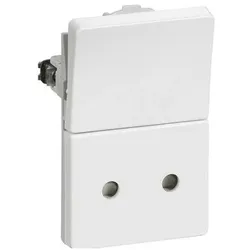 LK, Zubehör Elektroinstallation, FUGA Steckdose mit Schalter ohne Erde 11⁄2 Modul, 2P, 250V, IP20 1,5M, Weiss- Im Beu