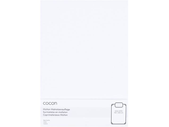 Molton COCON mit Gummiband weiss 140 x 200cm wasserdicht - Material: Polyurethan (PU) - Molton